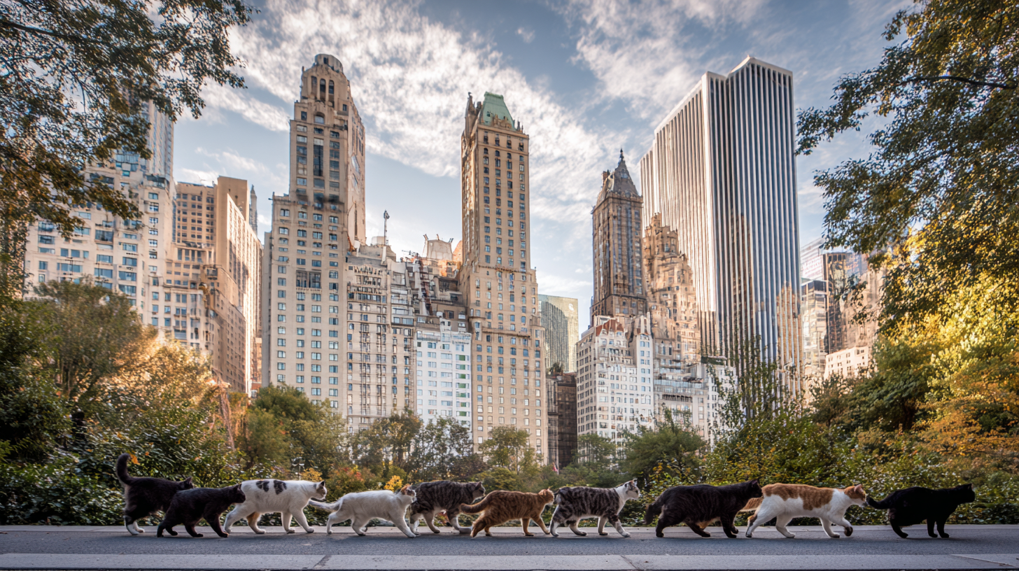 Cat sitting service with attentive care in NYC home.